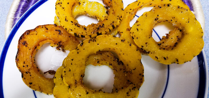 Image of cooked Delicata squash
