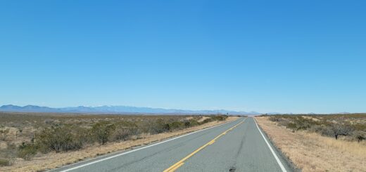 Lonely Highway 9 in New Mexico