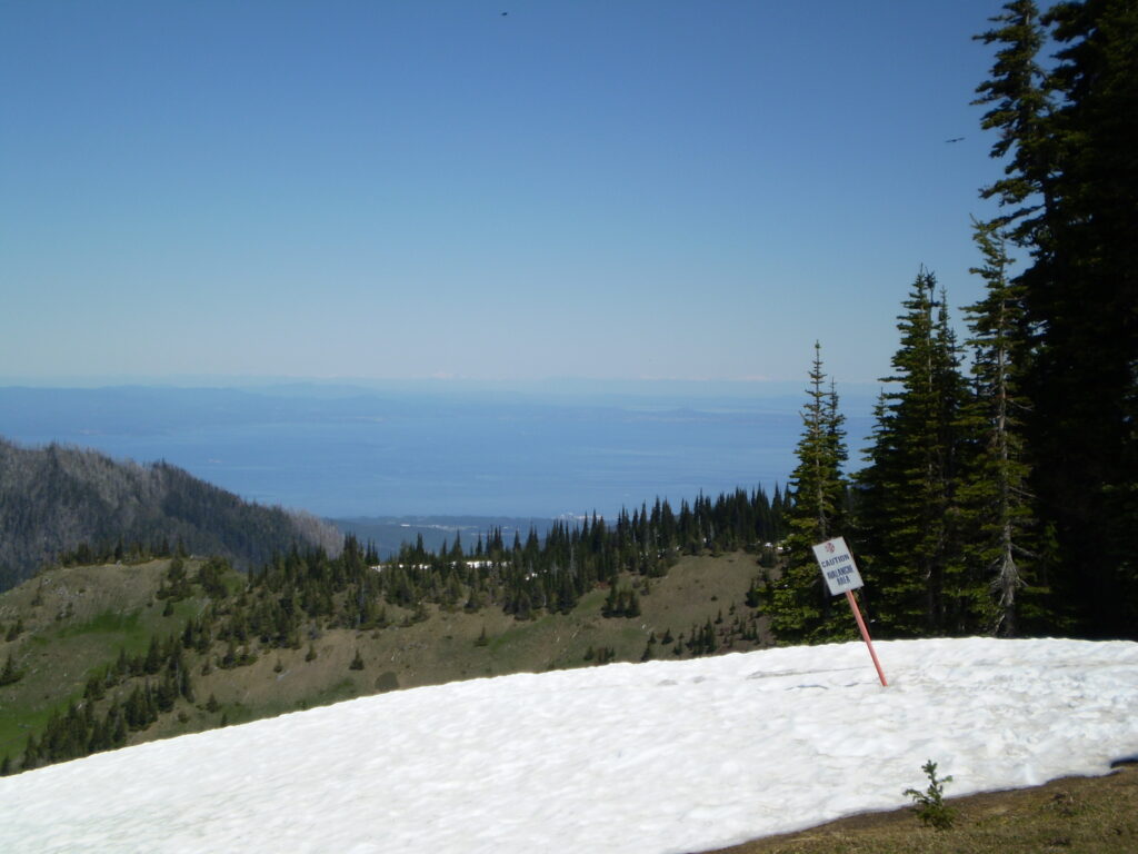 View of Port Angeles and Puget Sound from Hurricane Ridge