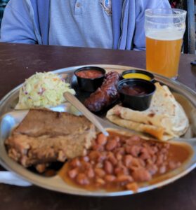 platter of food to share at Prison Hill Brewery Co. in Yuma, AZ