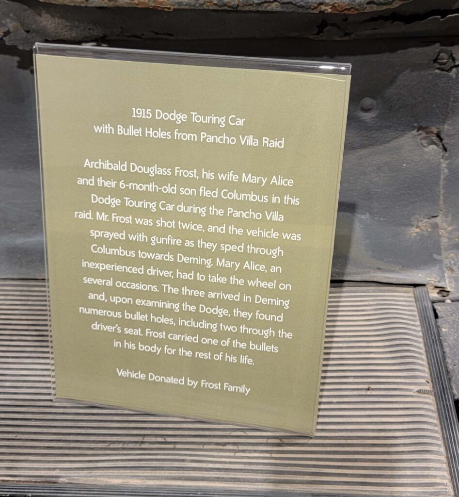 Dodge Touring Car in Pancho Villa State Park Museum