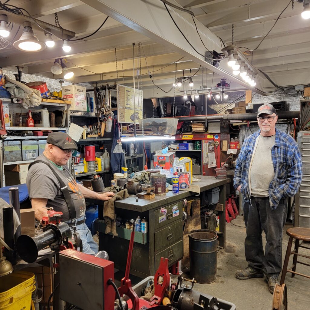 "Battery Bob" and his workshop