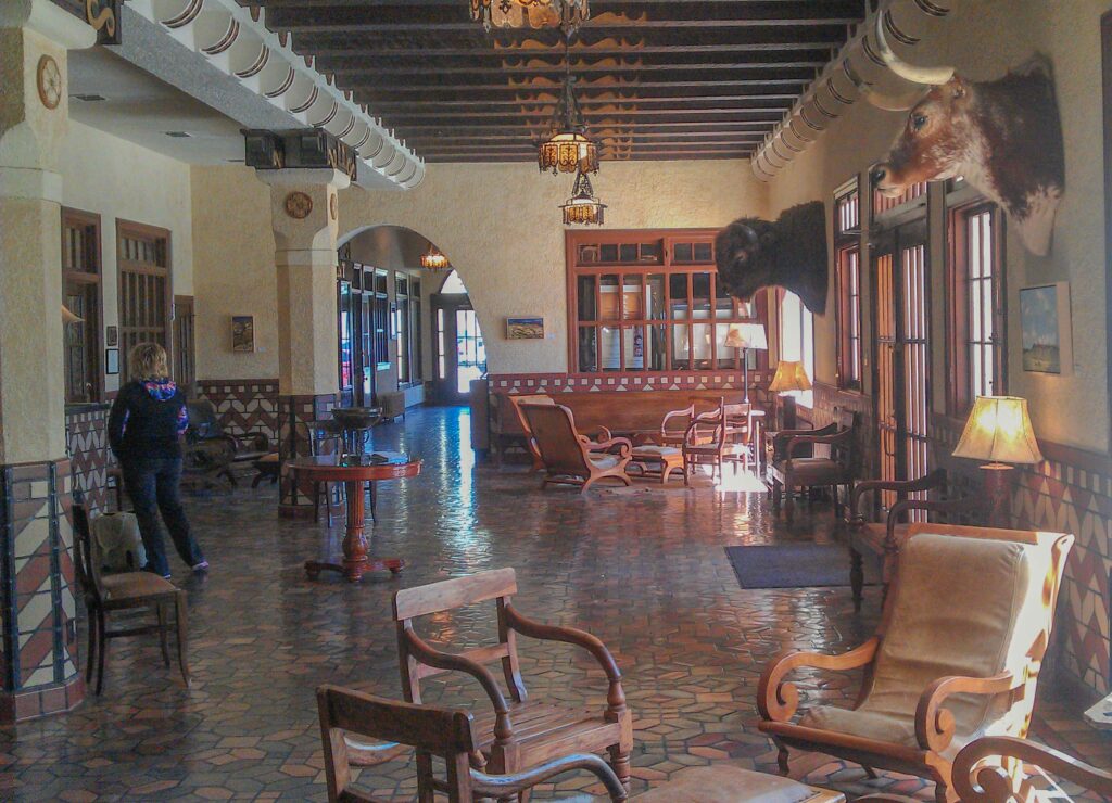 El Paisano hotel, Marfa, TX, lobby